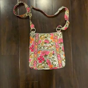 Vera Bradley pink floral hipster Crossbody purse
